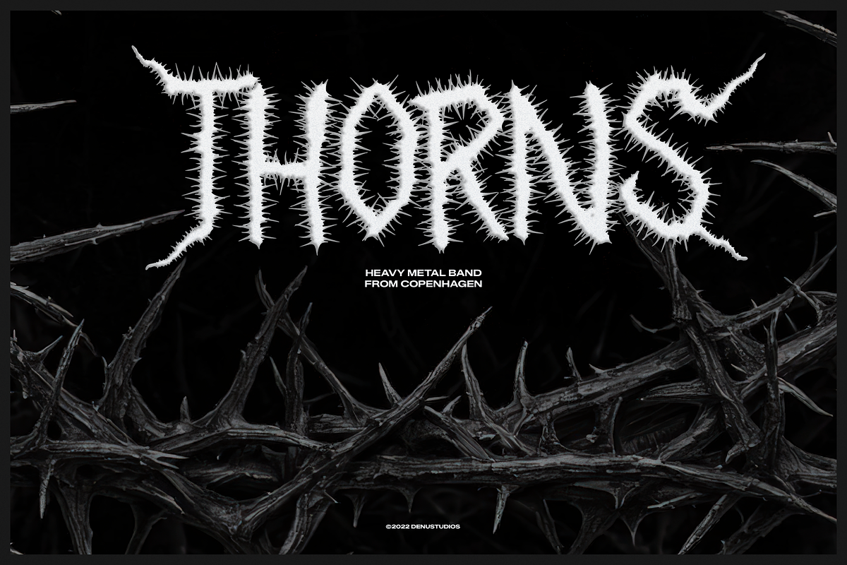 Void Briar | Black Metal Font, a Blackletter Font by Denustudios (Photo 2 of 12)