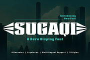 Sugaqi | Display Hero Font, a Serif Font by twinstd (Thumbnail 1 of 13)