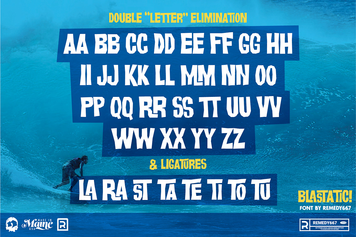 Blastatic! - Modern Font, a Font by Remedy667 (Photo 4 of 8)