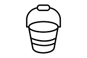 Bucket Line Icon, an Icon by Pexelpy (Thumbnail 2 of 2)