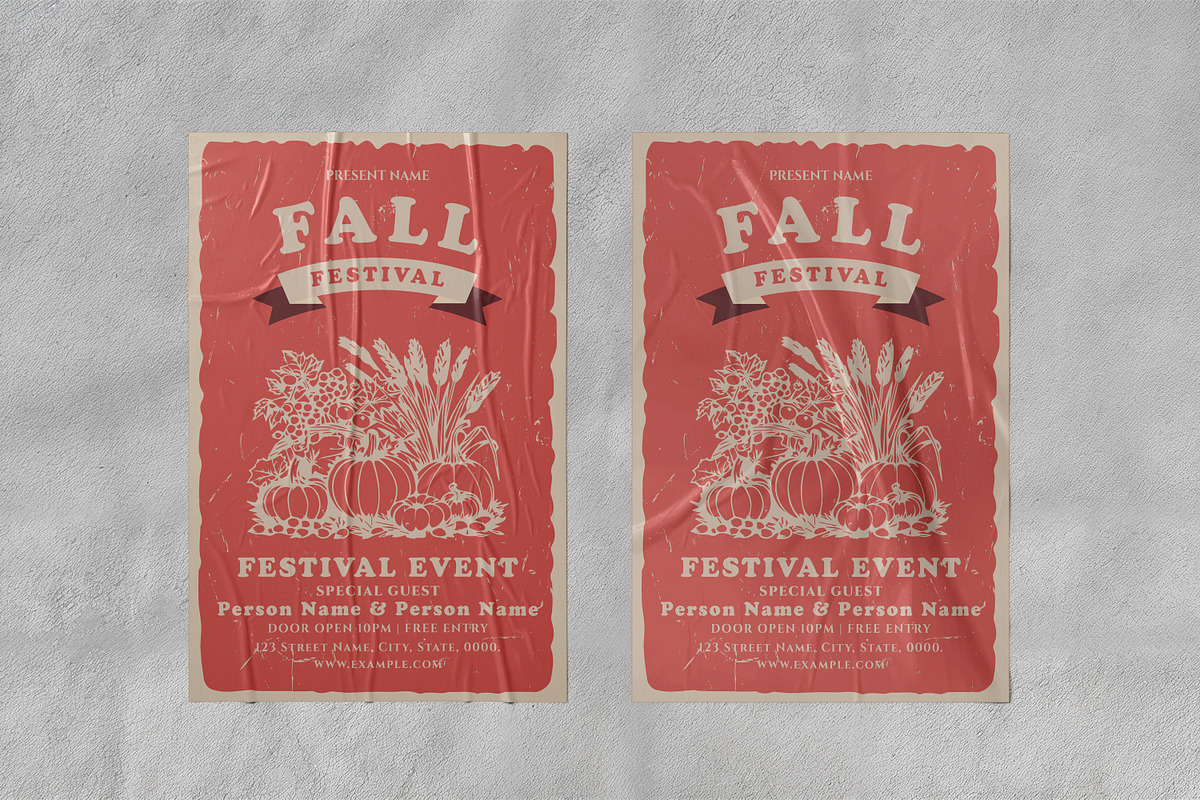 Fall Festival Flyer Template preview 2