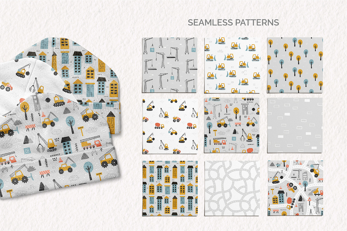 Cute Excavators Clipart Collection, a Transportation Illustration by Leysan Shayak (Photo 6 of 8)