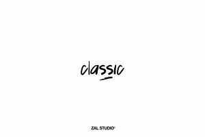 Classic - Handwritten Brush Font