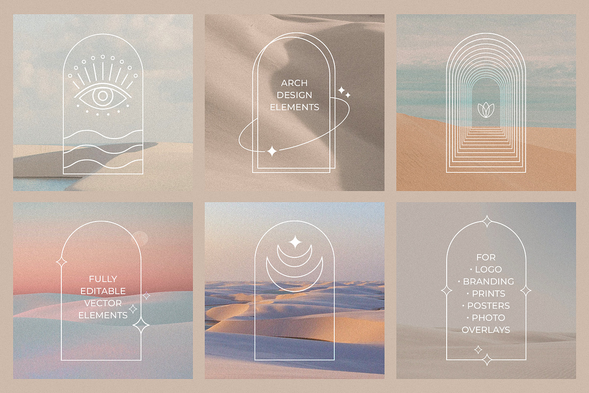 Forms, shapes vector logo elements, an Object Graphic by Olya Creative (Photo 6 of 16)