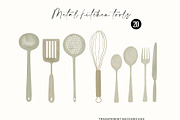 Country Kitchenware Watercolor Set, a Decorative Illustration by Sunshine Art (Thumbnail 11 of 16)
