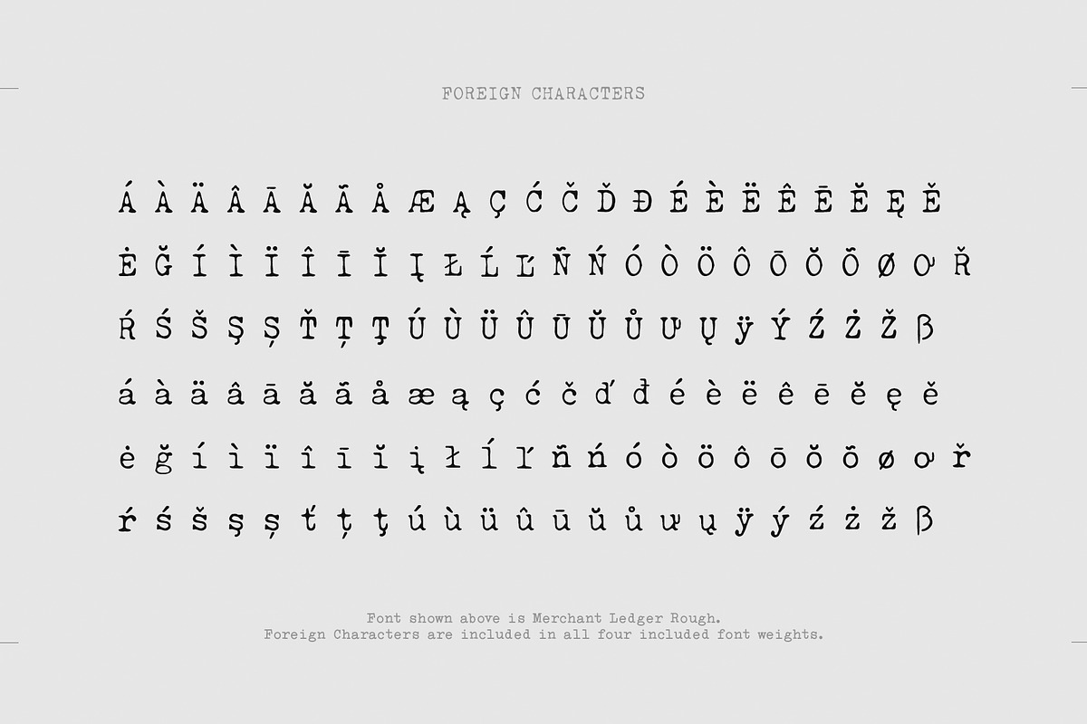 Merchant Ledger - Typewriter Family, a Serif Font by Twinbrush (Photo 6 of 20)