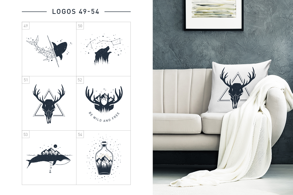 Nordicus. 60 Creative Logos, an Illustration by Cosmic Store (Photo 14 of 15)