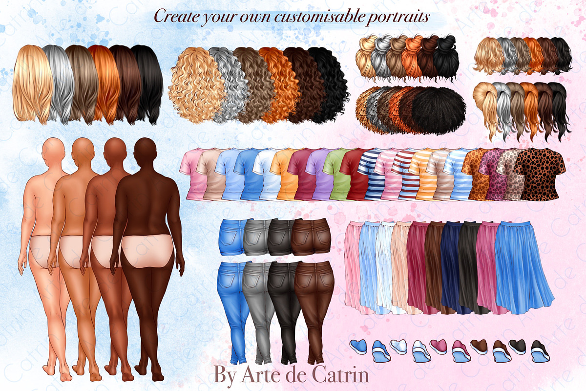 Our Huge Family Clipart, Parents, a Person Illustration by ArtedeCatrin (Photo 2 of 10)