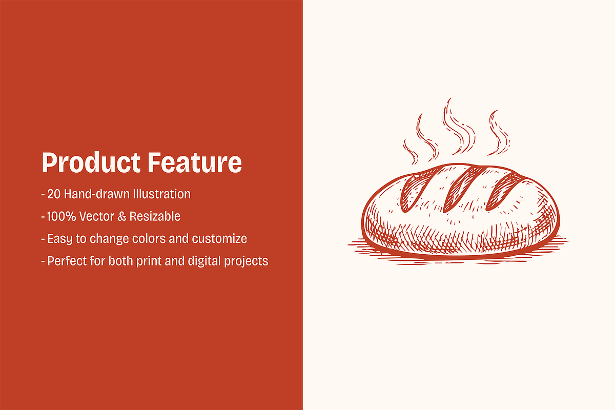 Bake and Pastry Illustration Set, a Food Illustration by ™Creasi (Photo 4 of 6)