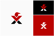 Letter X Raven Crow Logo, a Branding & Logo Template by ika trisiana (Thumbnail 2 of 2)