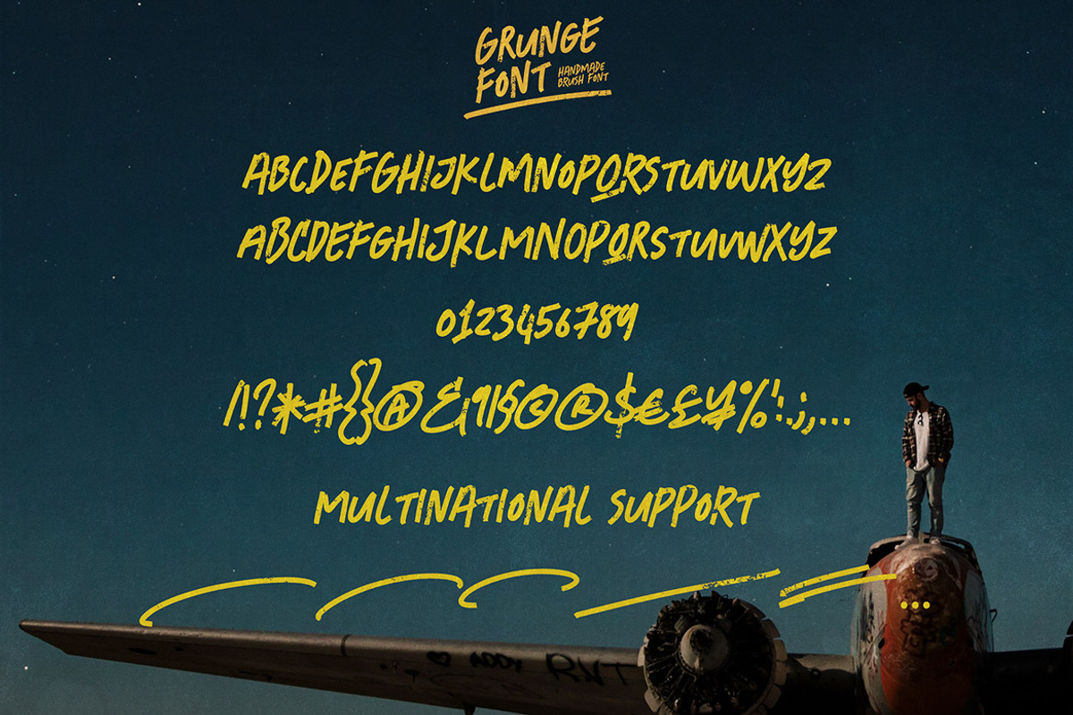 Grunge Font - Freestyle Display Font, a Font by Cruzine (Photo 2 of 7)