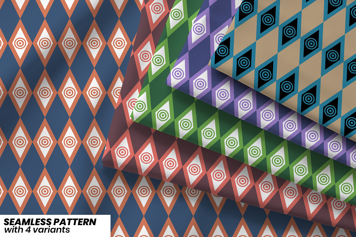 Celestial Tiles Pattern, a Pattern Graphic by Pyopo (Photo 1 of 3)