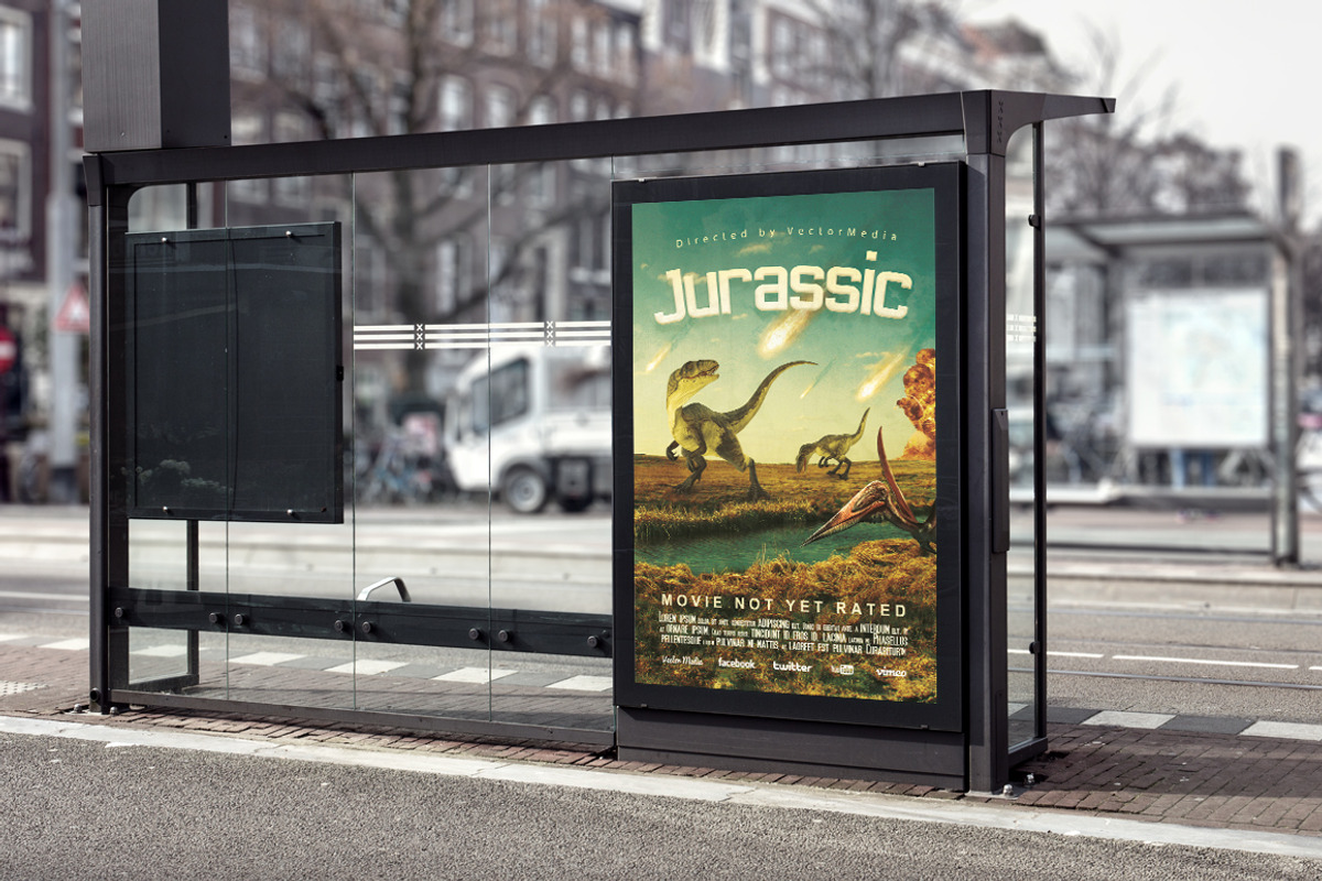 Jurassic - Flyer / Poster, a Flyer Template by VectorMedia (Photo 6 of 8)