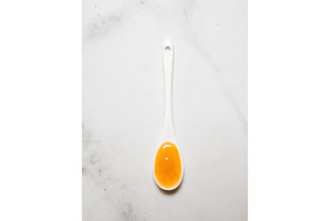 White spoon full lemon curd, top, a Food & Drink Photo by Fascinadora