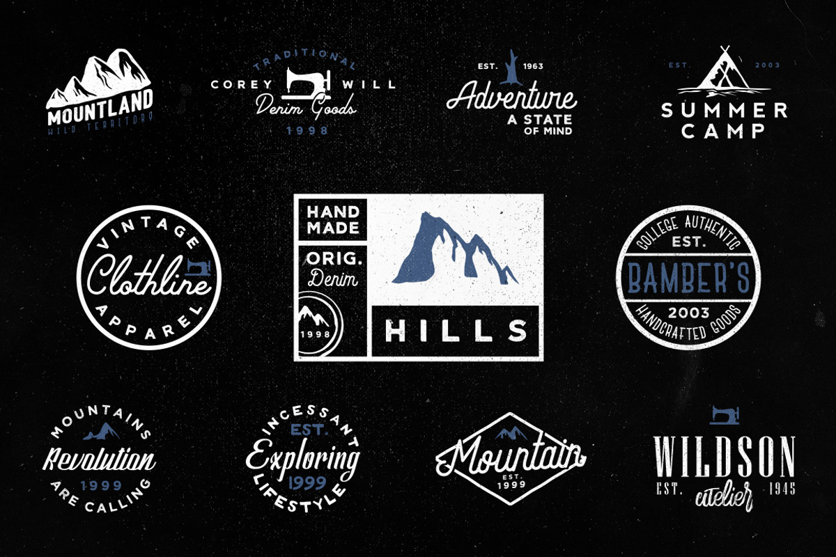 [vol.5] 20 Minimal Vintage Logos, a Branding & Logo Template by Roman Paslavsky (Photo 3 of 8)