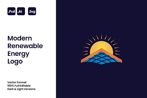 Modern Renewable Energy Logo, a Branding & Logo Template by Luxury Logos