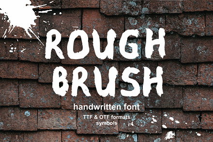 Rough Brush Font