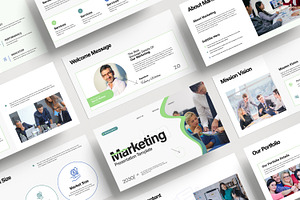 Marketing Plan Presentation Template, a Presentation Template by MightyDesign