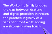 Workprint – A Hand-drawn Sans Serif, a Sans Serif Font by Wingsart Studio (Thumbnail 2 of 12)