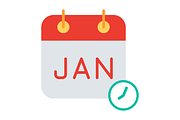 Calendar Flat Icon, a Duotone Icon by Pexelpy (Thumbnail 2 of 2)
