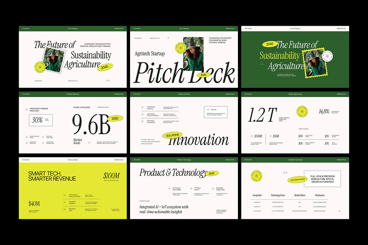 Agriculture Pitch Deck Powerpoint preview 3