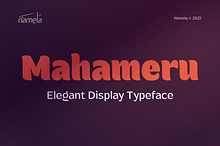 Mahameru Elegant Display Font Bold