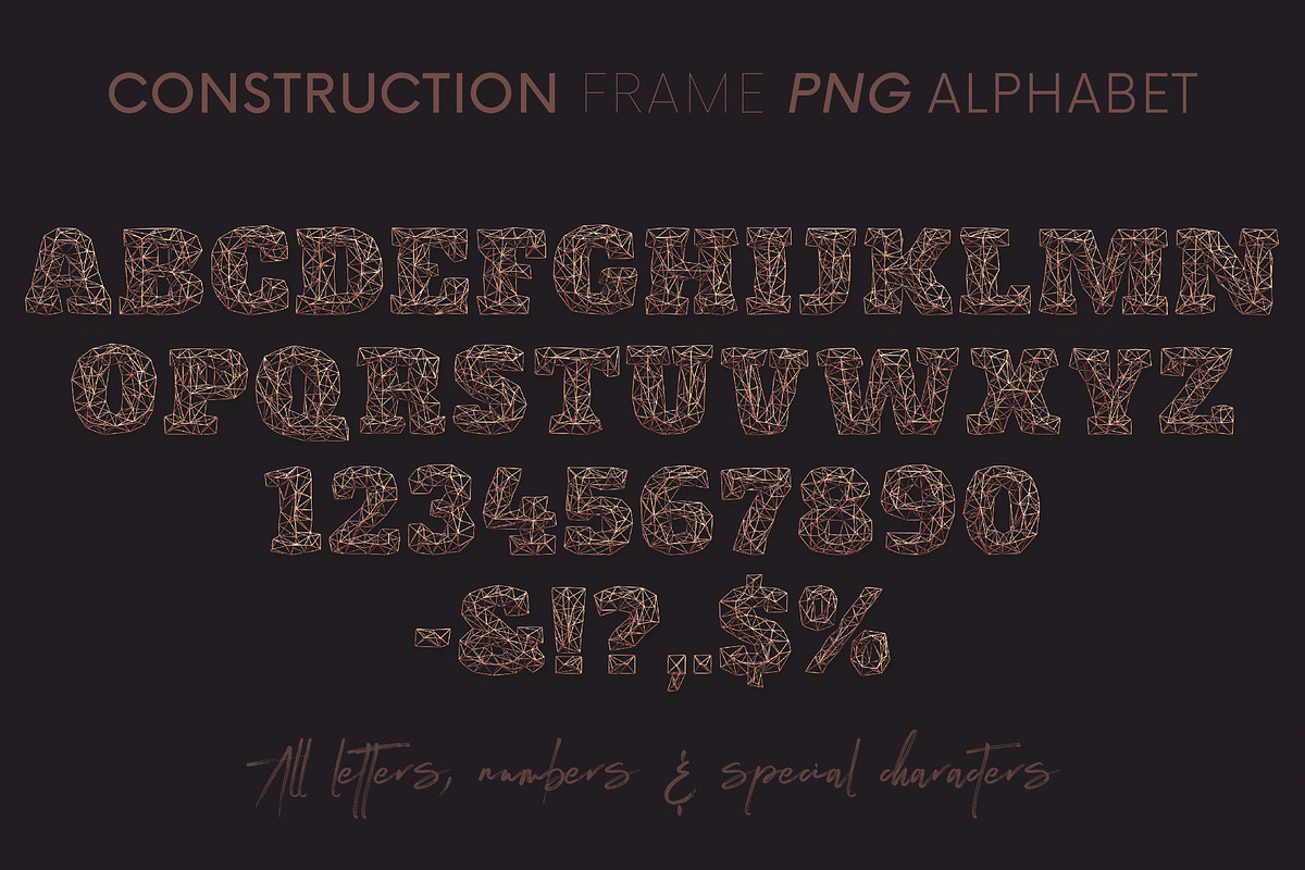 Construction Frame - 3D Lettering, a Graphic by MIIM (Photo 8 of 8)