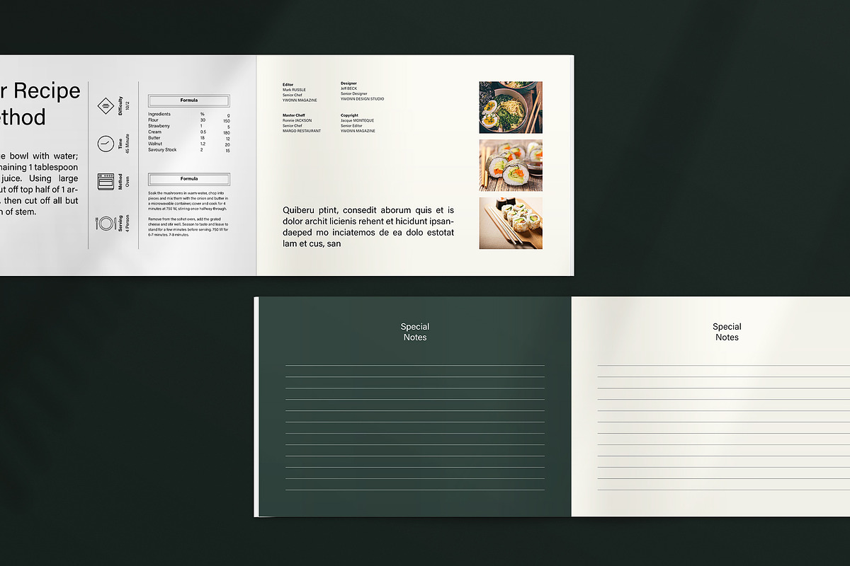 Cookbook Recipe Book Template, a Brochure Template by ArtisanaAura (Photo 9 of 10)