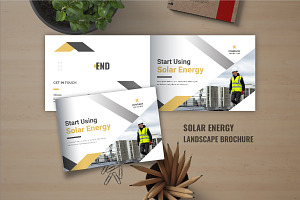 Solar energy landscape brochure, a Brochure Template by Pavel_design