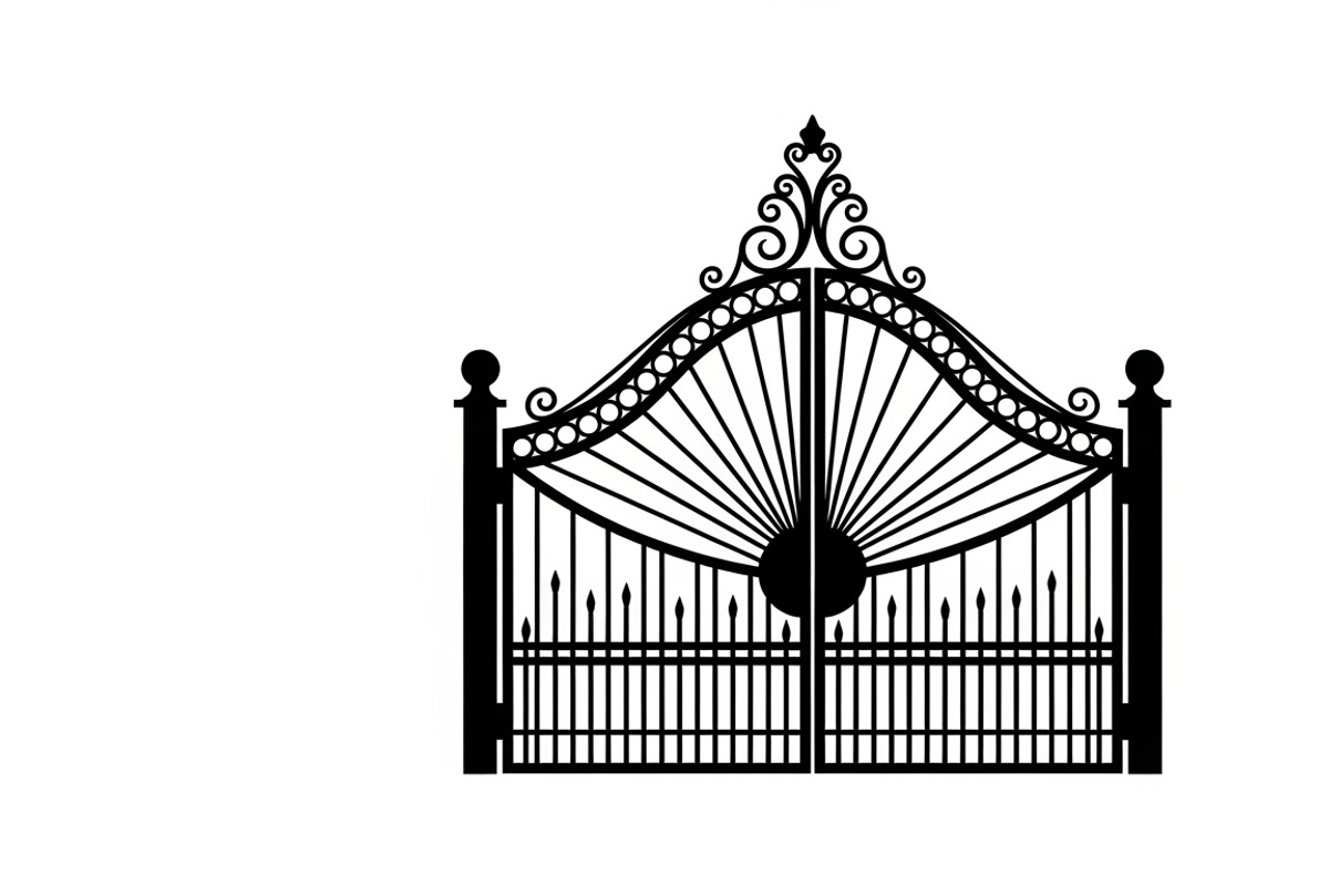 Ornate Iron Gate SVG Bundle, an Illustration by Designs_River (Photo 9 of 31)