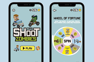 Shoot Zombies Cars 2D&3D Game Assets