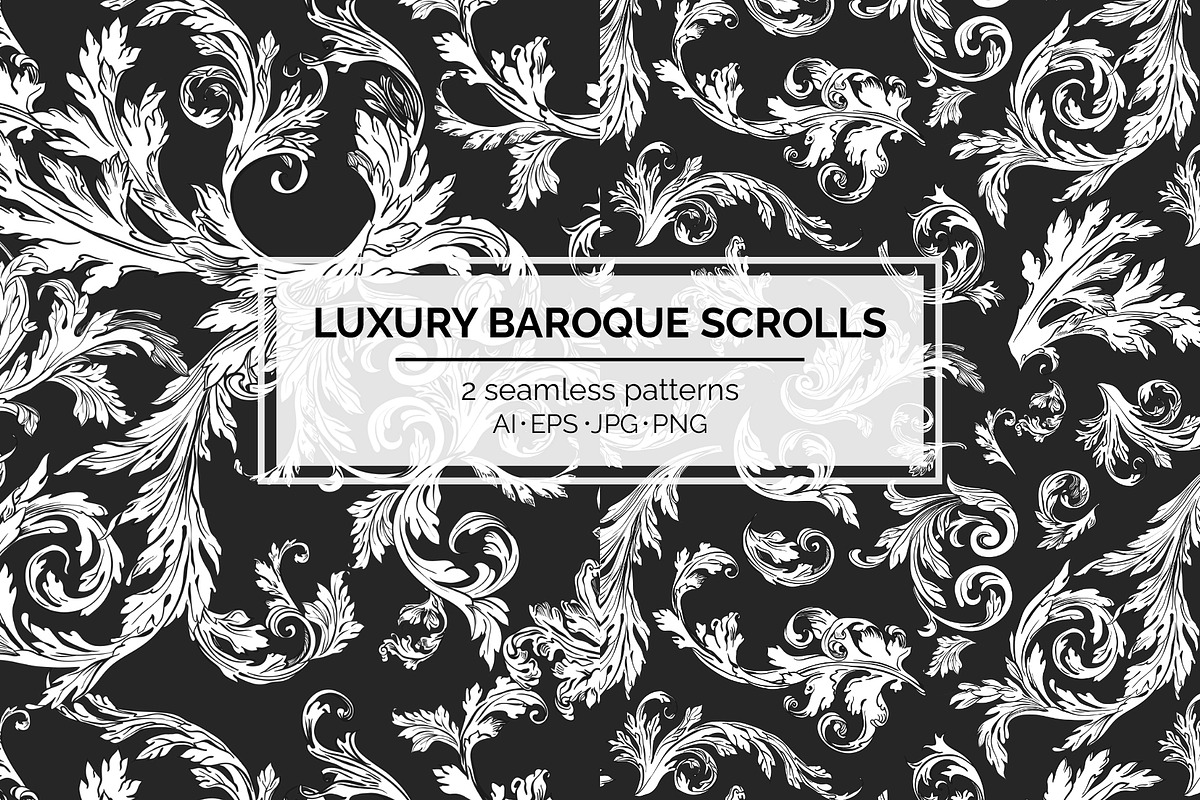 LUXURY ORNAMENTAL SCROLL PATTERN PAC, a Pattern Graphic by Sonulkaster (Photo 1 of 10)