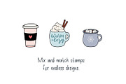 DRINKS BUNDLE Procreate Stamps, a Brush Add-On by Michelle Kirsch Creative (Thumbnail 9 of 18)