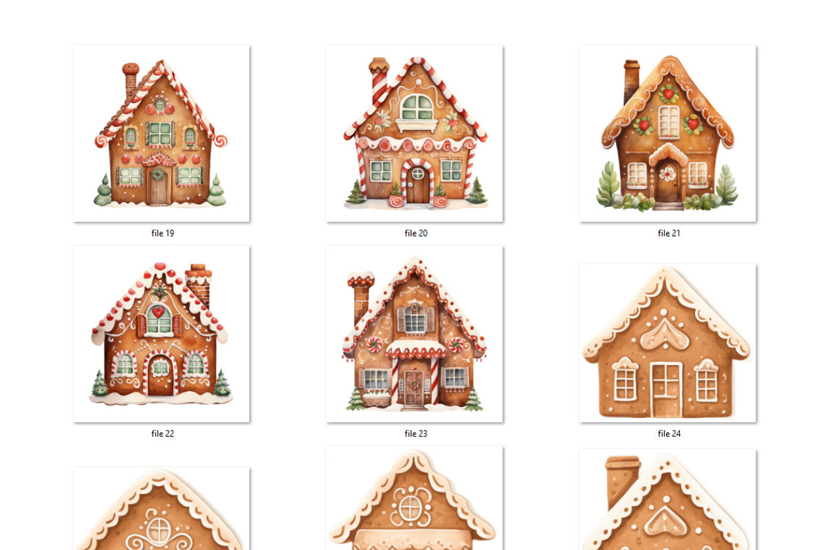 Gingerbread cookies watercolor, an Object Graphic by MyLittleMeow (Photo 4 of 8)