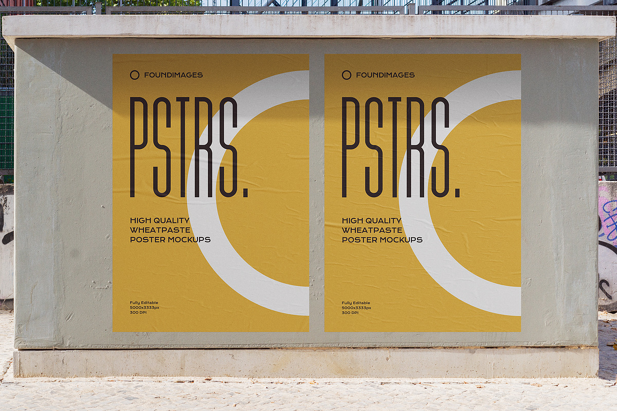 34 poster mockup bundle, an Advertising Mockup by FoundImages (Photo 27 of 34)