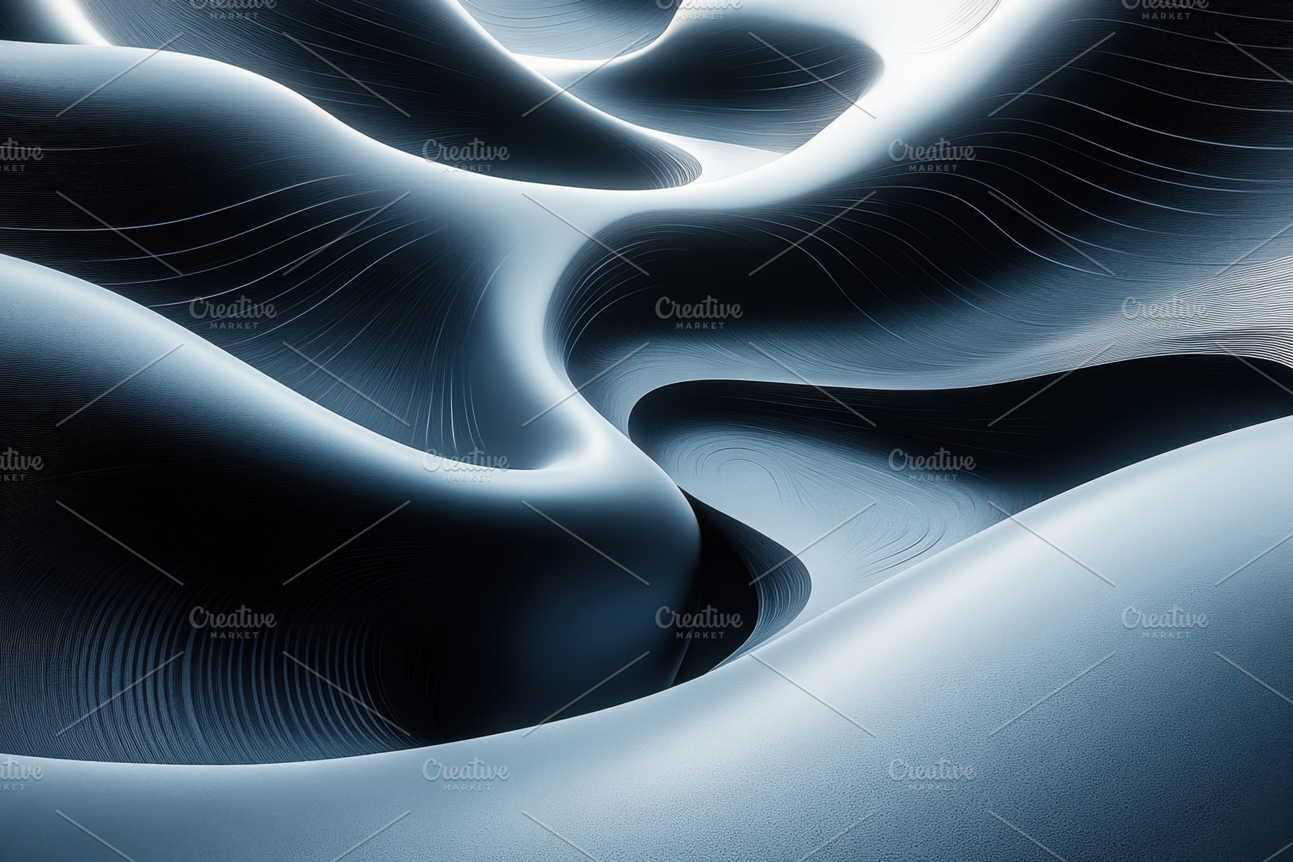 Intricate patterns of flowing lines, a Photo by Tanuart