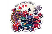 Prompt Casino Clipart Category, a Decorative Illustration by Creative design (Thumbnail 3 of 7)