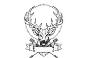 Deer Vector Illustration, an Illustration by danielcomerci (Thumbnail 3 of 4)