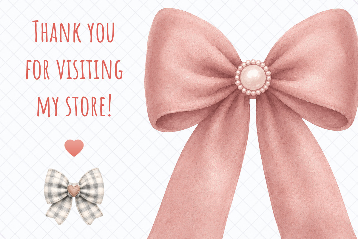 Cozy Winter Bows Clipart, a Decorative Illustration by Whimsy Brush Studio (Photo 8 of 9)