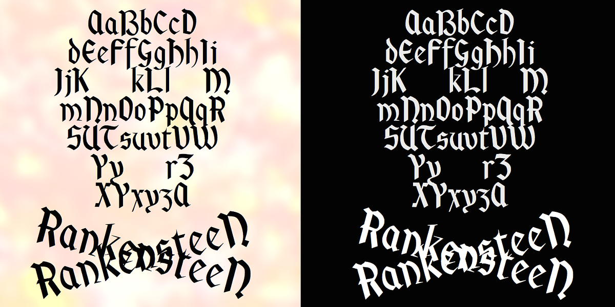 Rankensteen, a Blackletter Font by Ingrimayne Type (Photo 2 of 6)
