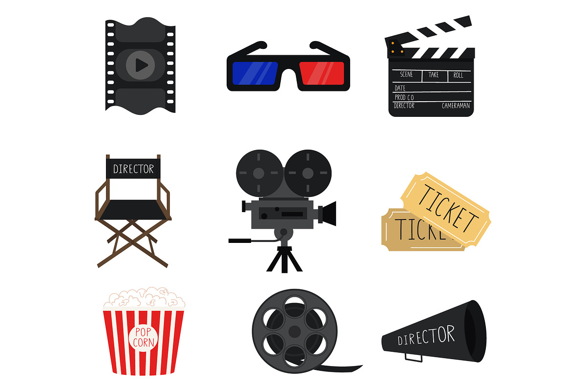 Movie Night Icons, an Illustration by Milota (Photo 2 of 3)