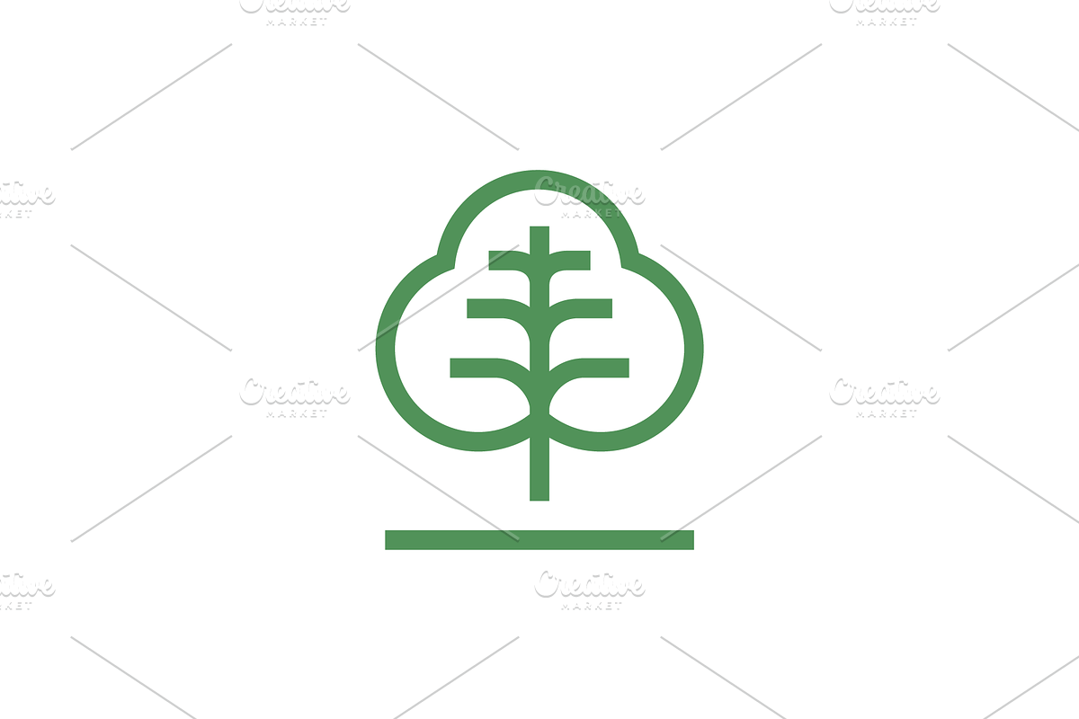 clover leaf line minimal logo, a Branding & Logo Template by devastd