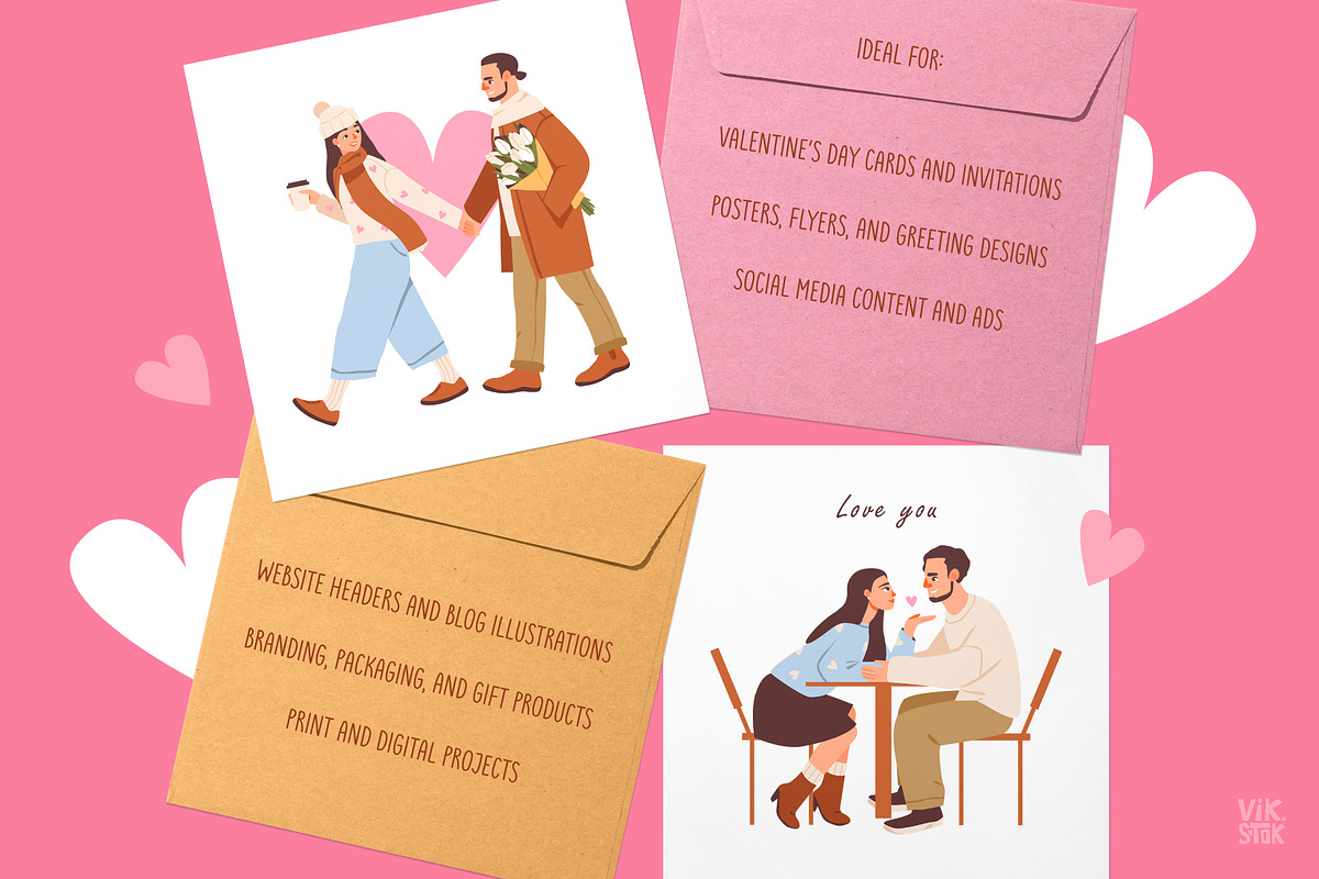 Cute Valentine’s Day People, a Person Illustration by vik.stock (Photo 7 of 7)