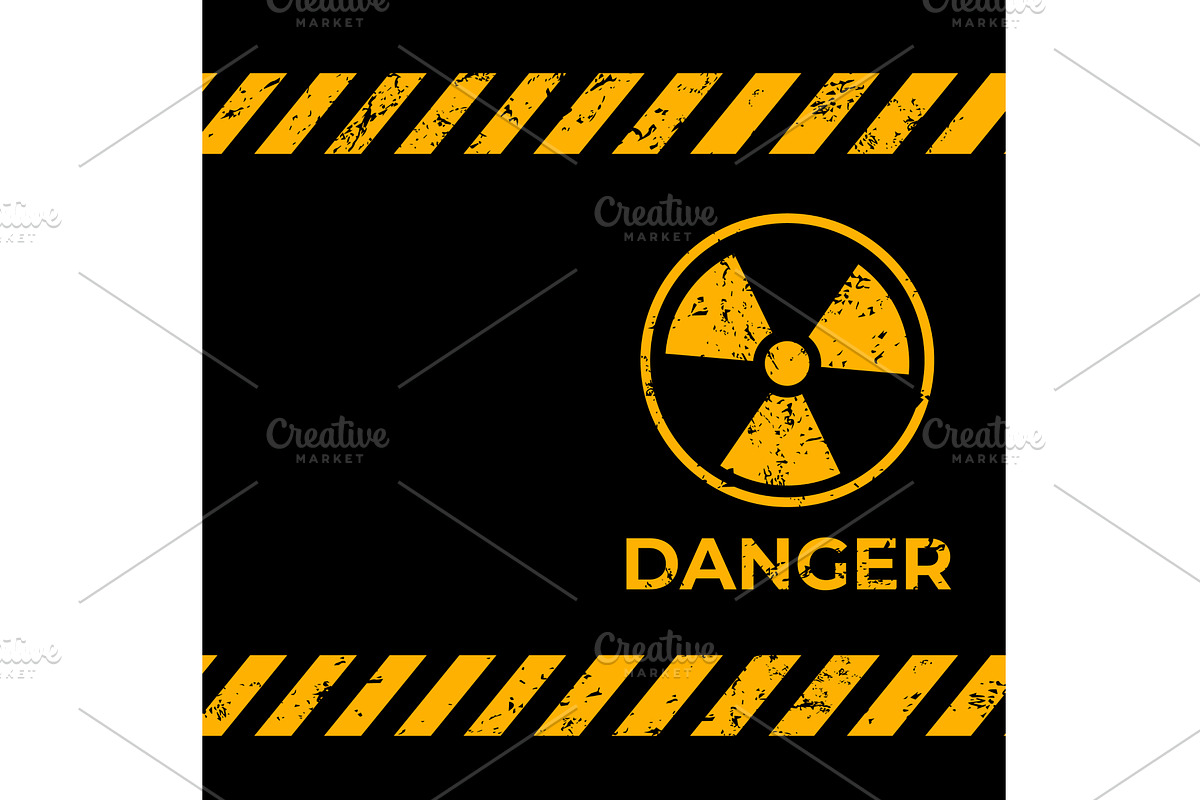 Radiation warning grunge, biohazard, a Texture Graphic by Vector Tradition (Photo 1 of 3)