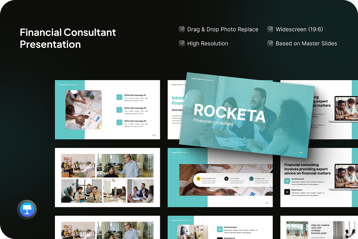 Financial Consultant Keynote, a Templates & Theme by SquidPixey (Photo 1 of 7)
