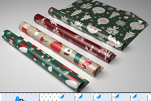 Seamless Vintage Christmas Patterns