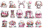 Whimsical Easter Clipart Bundle, an Illustration by OK Design (Thumbnail 3 of 6)