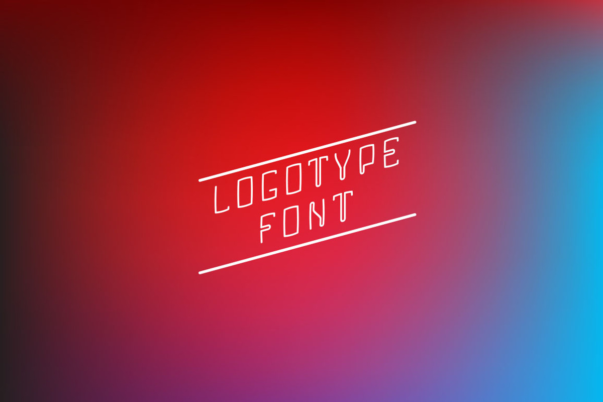 Letters for logotype font preview 2