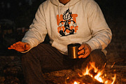 Winter Hoodie Mockup, a Hoody Mockup by Designer Dude (Thumbnail 1 of 2)