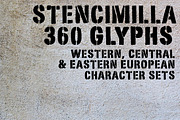 Stencimilla, a Font by Leitmotif (Thumbnail 3 of 3)